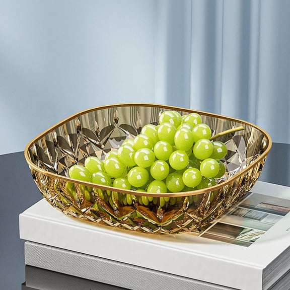 Plastic Vegetable Drain Basket Footed Snack Tray for Kitchen, Picnic, and Everyday Serving
