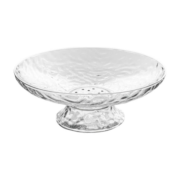Plastic Vegetable Tray with Detachable Base - Drainage Holes, Lightweight Serving Plate for Home, Office, Outdoor and Travel - Easy to Clean, Multi-Purpose