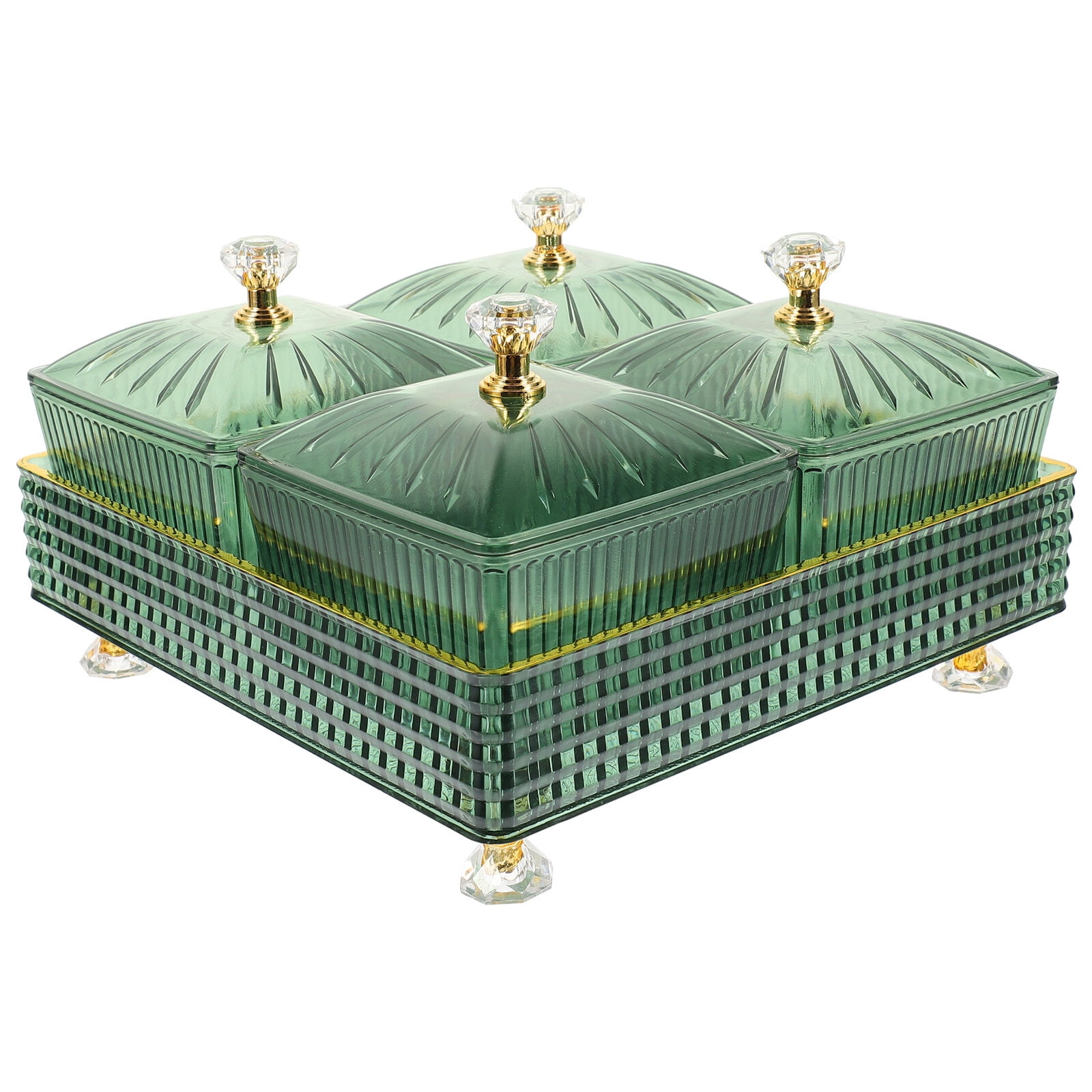 Plastic Veggie Tray Food Display Snack Compartment Platter Appetizer