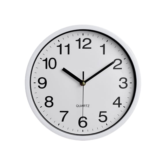 Wall Clock - 10 Inch Quartz Movement, Silent Non-Ticking, Modern Design, Durable Construction, Suitable for Living Room/Bedroom, Precise Timekeeping