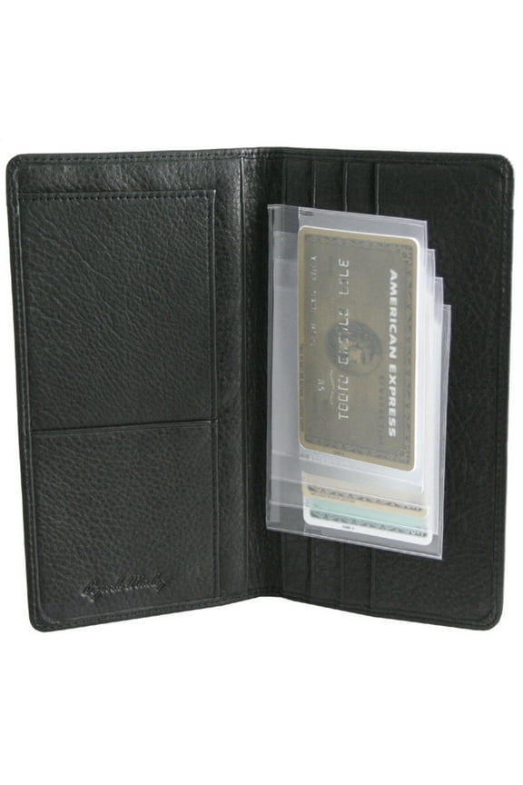Plastic Wallet Inserts - Secretary 4 Page Credit Card Holder