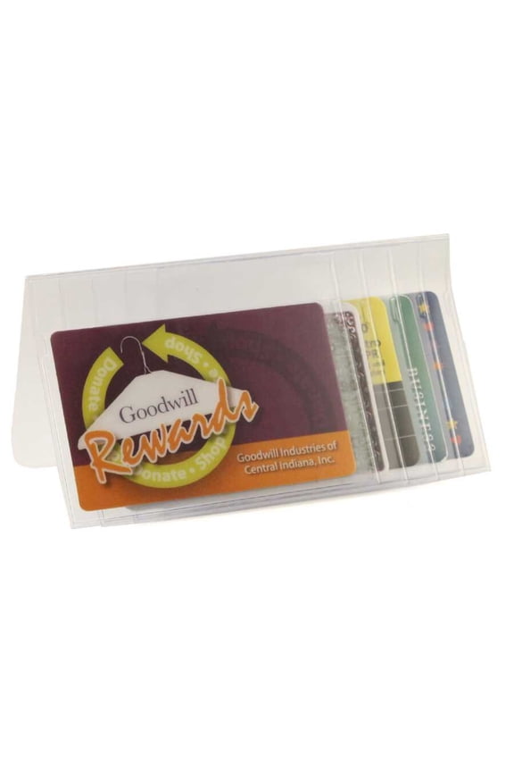 Plastic Wallet Inserts - Secretary 5 Page Credit Card Holder