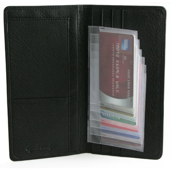 Plastic Wallet Inserts - Secretary 6 Page Credit Card Holder