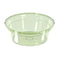 thumbnail image 1 of Plastic Wash Basin 9x6.6x3.5in Round Portable Thickened Tub for Face Cleansing, Foot Bath, Kitchen, Bathroom Use – White/Green (1 Pack), 1 of 4