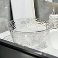 thumbnail image 1 of Plastic Wash Basin Bowl with Handles, Clear Thickened PET, Large Round Laundry Tub for Washing Clothes, Dishes, Soaking and Household Cleaning, 1 of 6