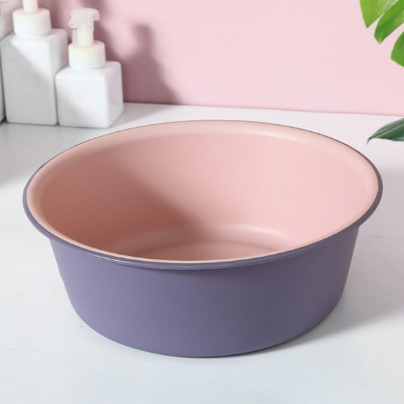 Plastic Wash Basin for Dorm & Home | Thickened Multi-Purpose Utility Tub for Students | Hand Washing Clothes & Soaking Feet | 25.8x20.5x9.2cm