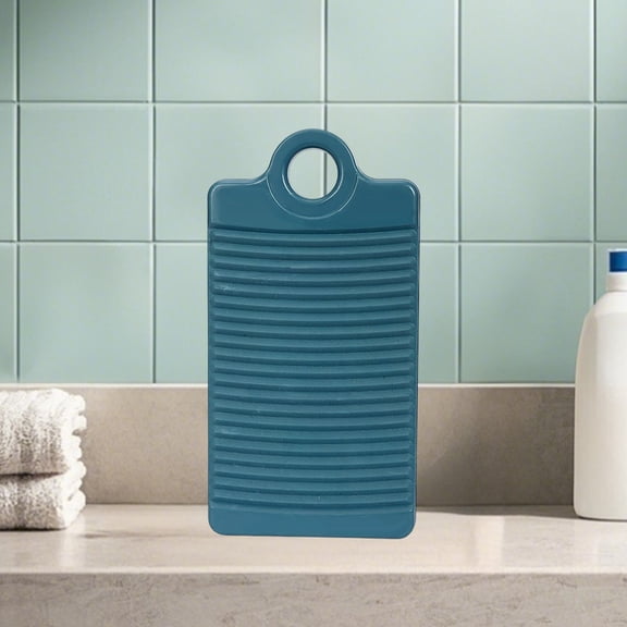 Plastic Washboard, 30.5 x 18 cm Thickened Household Laundry Scrub Board for Hand Washing, 1-Pack