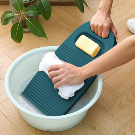 Plastic Washboard for Hand Washing Clothes | Portable ABS Laundry Board with 3D Pattern | Manual Washing Tool for Underwear & Small Items | 5 Color Options | Household Washing Aid