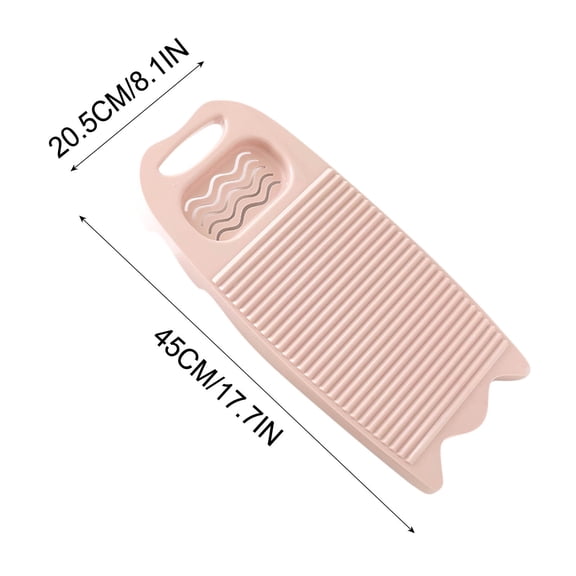 Plastic Washboard for Hand Washing Clothes - Manual Portable Laundry Scrubber Pad with ABS Material for Delicates, Travel, and Household Use