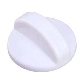 Universal White Plastic Timer Control Knob for Washer Dryer Machines Replacement Part Compatible with Most Models