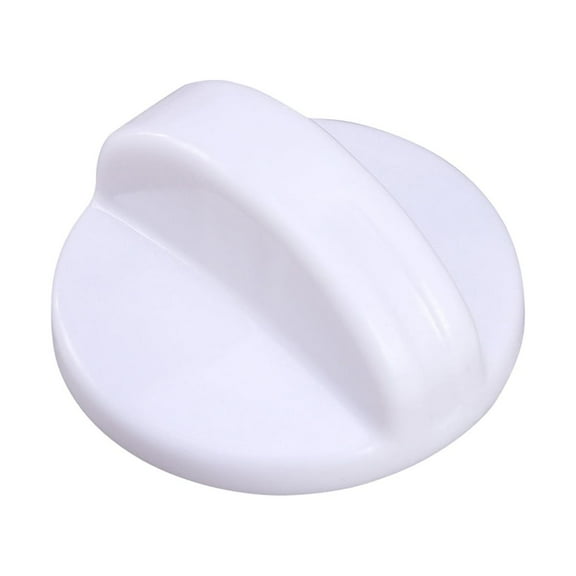 Universal White Plastic Timer Control Knob for Washer Dryer Machines Replacement Part Compatible with Most Models