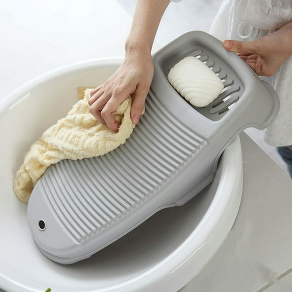 Plastic Washing Board with Stand, Portable Hand Washing Clothes Board, Convenient Laundry Tool for Small Items, Space-Saving and Easy to Use