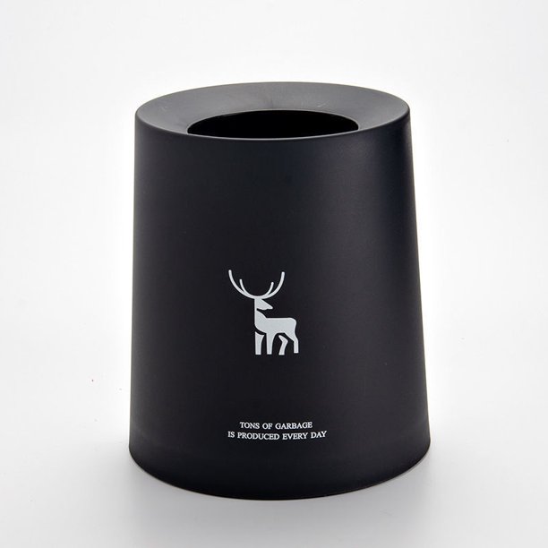 Plastic Waste Can Large Capacity Garbage Can Trash Can for Bedroom