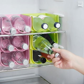 Refrigerator Water Bottle Holder Stackable Plastic Storage Organizer  Kitchen Clear Wine Rack - China Wine Rack, Wine Storage