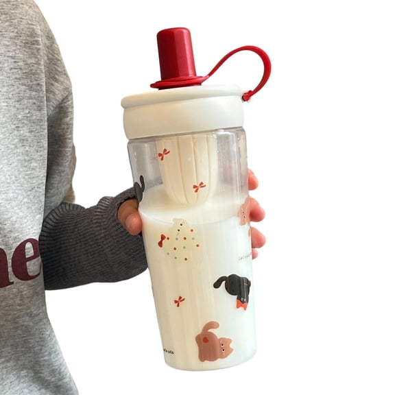 Plastic Water Bottle with Tea Infuser Reusable Flower Tea Infusion Cup,Tea Water Separation Bottle for s,Portable Handheld Sports Bottle for Gym,Summer Drinking Cup 22oz