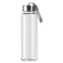 Plastic Water Bottles 1 Pc, 500ml, Reusable Water Bottle with Lids, Juice Glass Bottles for Juicing, LeakProof, BPA Free, Container Bottle for Refrigerator, Suitable for Beverage, Soda (Clear), Clear