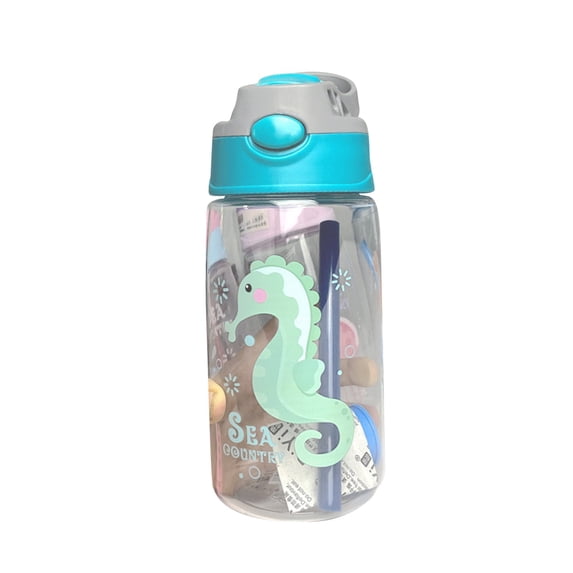 Plastic Water Cup Mint Green, Fdelink Personalised Kids Water Bottle with and Lid Back to School Supplies Custom Name Water Bottle for Kids Boys Girls Teen Gifts 500Ml Birthday Leak Proof