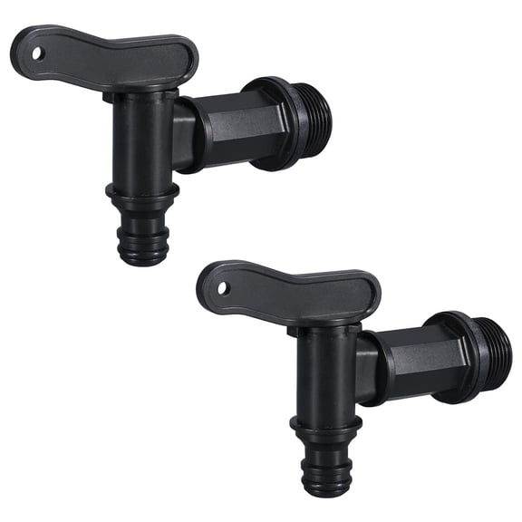 Plastic Water Tank Faucet, 3/4 "Ibc Water Storage Tank Adapter, Faucet Hose Adapter, Used For Rainwater Collectors