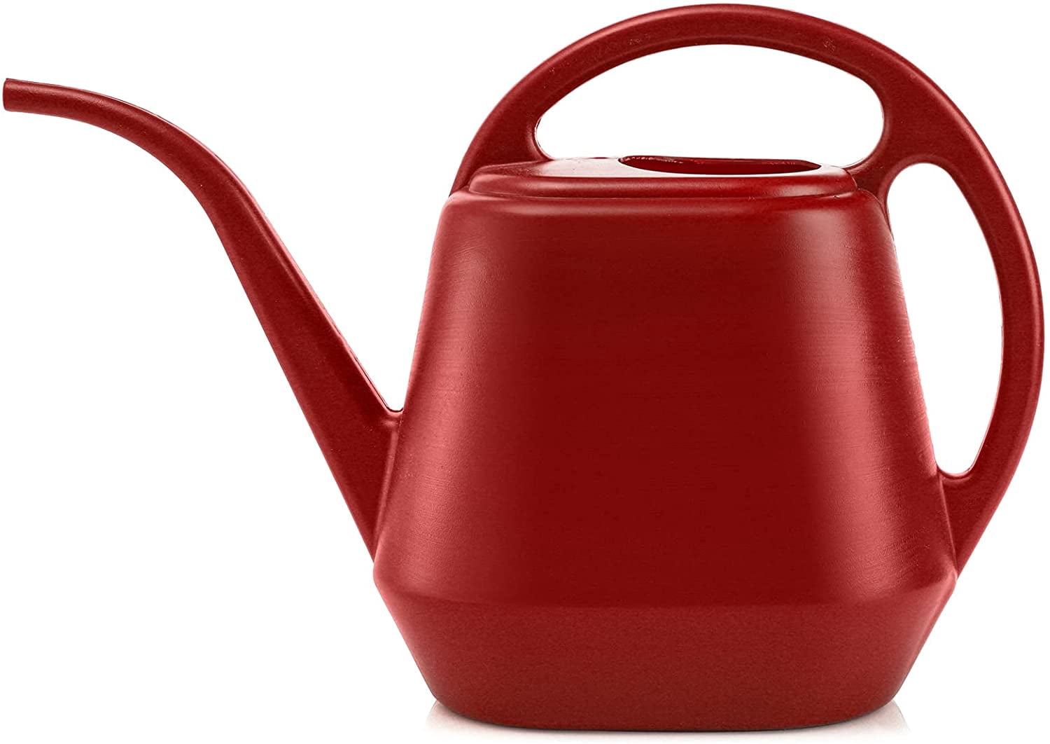 Plastic Watering Can, Burnt Red, 1-Gallon