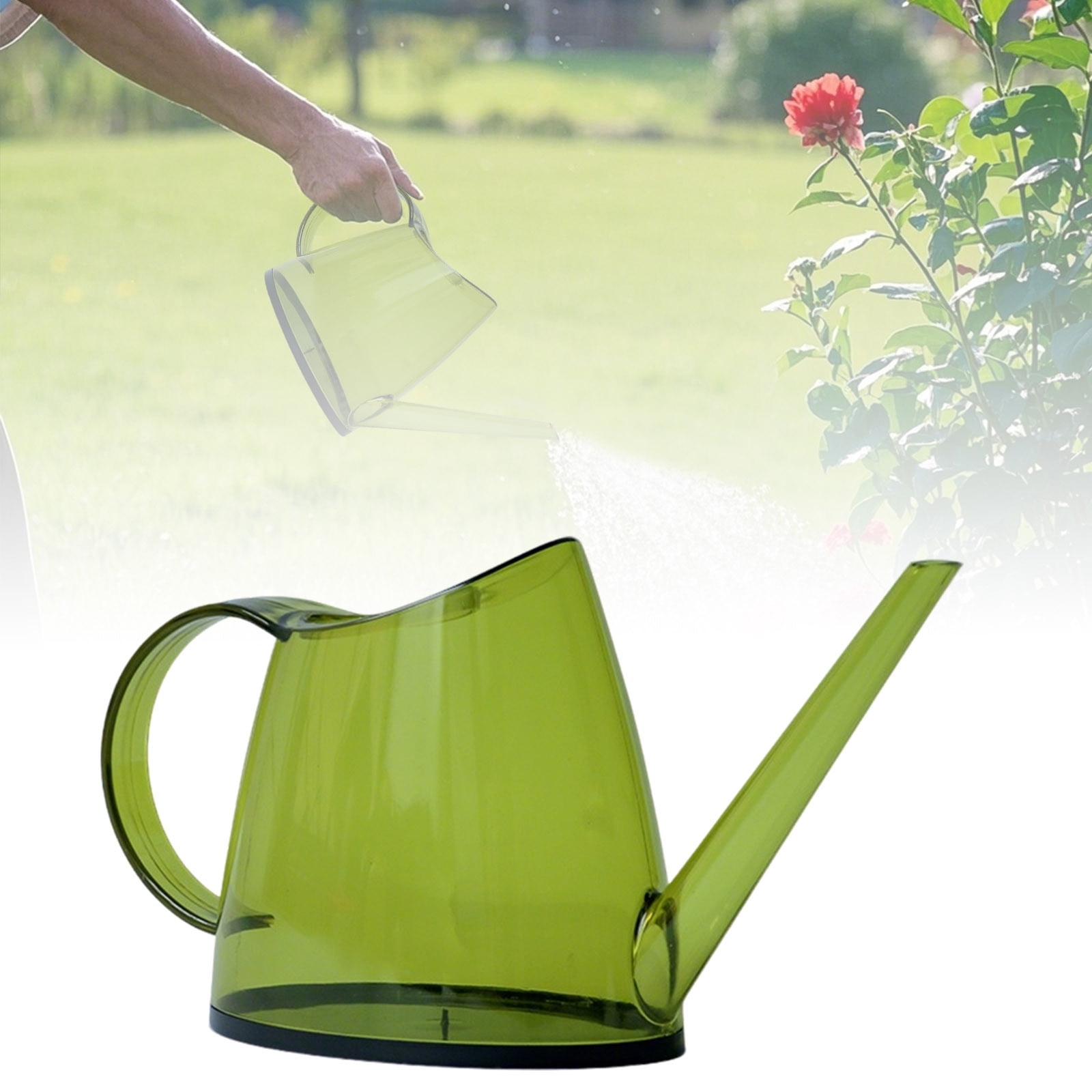 1.4L Capacity Watering Can with Long Spout, Outdoor & Indoor Watering Pot with Comfortable Handle and Detachable Sprinkler Head, for Garden, House & Succulents
