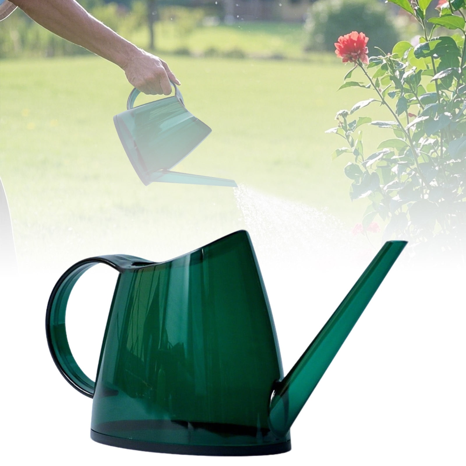 1.4L Capacity Watering Can with Long Spout, Outdoor & Indoor Watering Pot with Comfortable Handle and Detachable Sprinkler Head, for Garden, House & Succulents