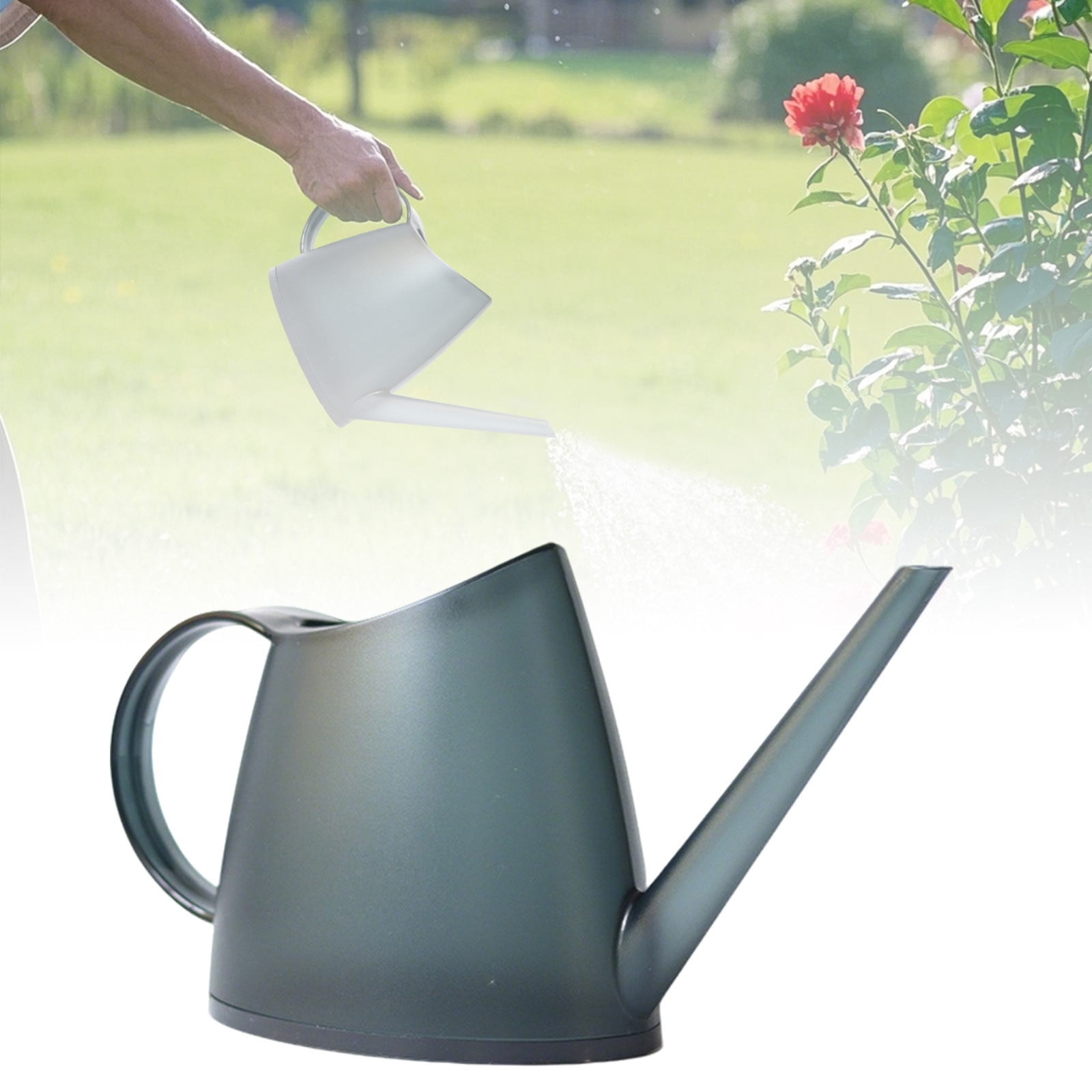 1.4L Capacity Watering Can with Long Spout, Outdoor & Indoor Watering Pot with Comfortable Handle and Detachable Sprinkler Head, for Garden, House & Succulents