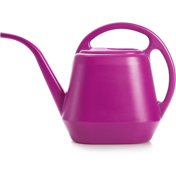 Plastic Watering Can, Rose Red, 1-Gallon