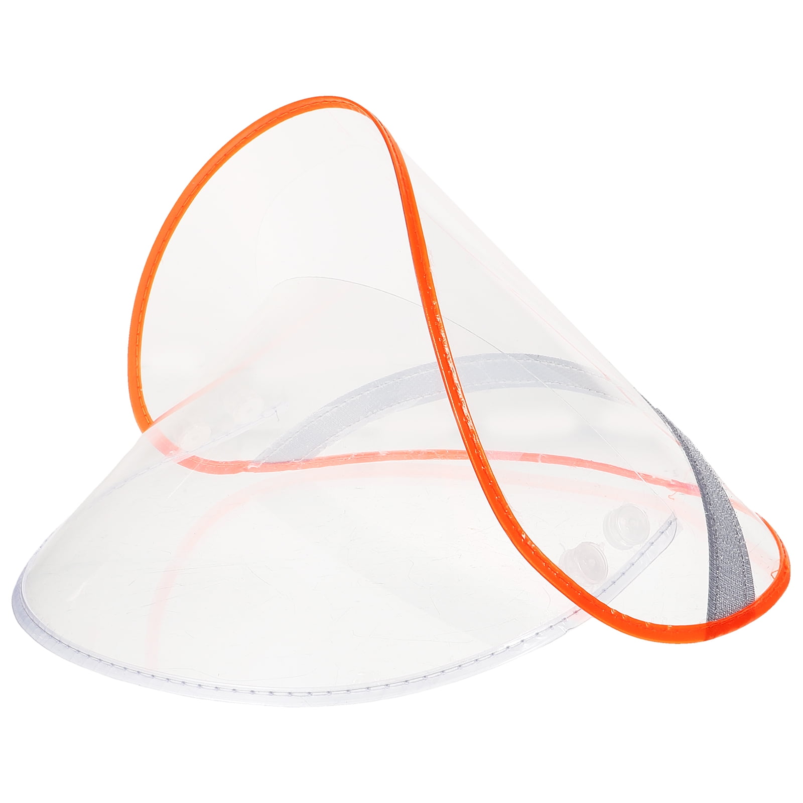 Plastic Waterproof Hats Rain Bonnet Transparent Raincoat Brim Mask ...