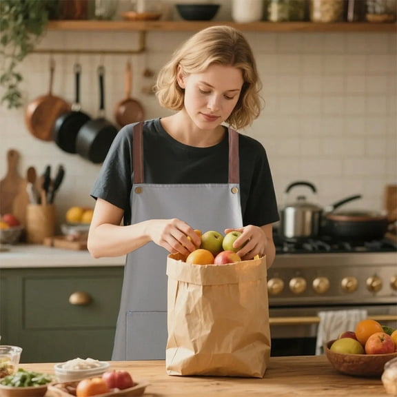 Plastic Waterproof Kitchen Apron Oil Proof Protective Smock, Lightweight Unisex Cover with Utility Pocket for Cooking Baking Dishwashing Guard(Dark Gray)