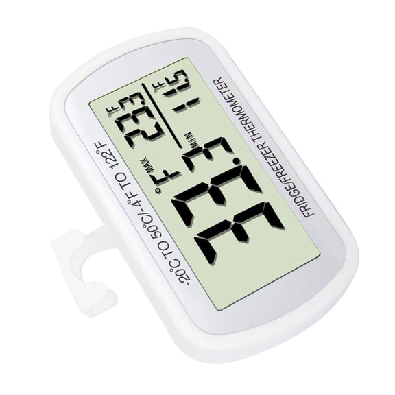 Plastic Waterproof Refrigerator Temperature Device High Low Reading Magnetic Mount
