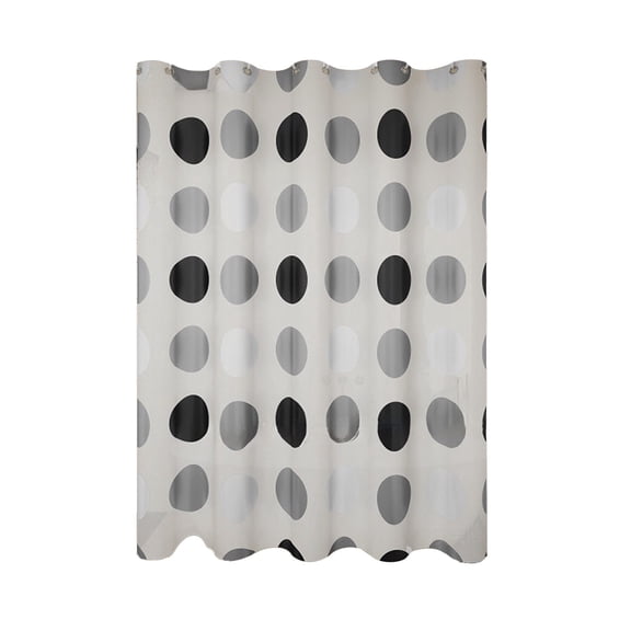 Plastic Waterproof Shower Curtain, Mildew-Resistant Bathroom Curtain, Easy Care Durable Shower Curtain for Home, RV, Gym, and More
