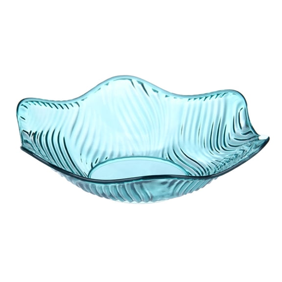 Plastic Wave-Shaped Fruit Tray, Torqee Decorative Serving Bowl, Snack and Candy Dish, for Living Room Display, Kitchen Serving and Party Use, Mint Green