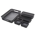 thumbnail image 1 of Plastic Weave Bins, Black, Pack Of 5, 1 of 2