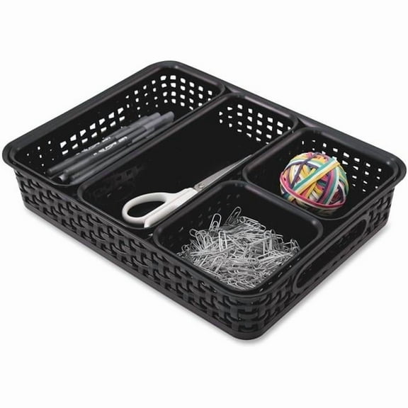 Plastic Weave Bins - Black