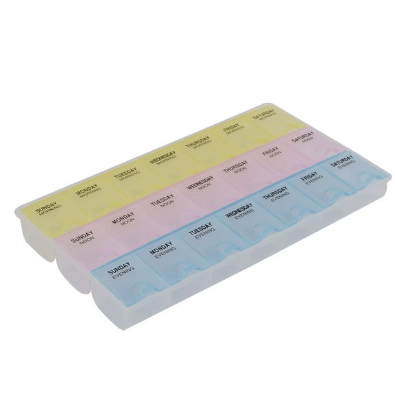 Plastic Weekly Pill Box Tablet Medicine Storage Holder Organizer