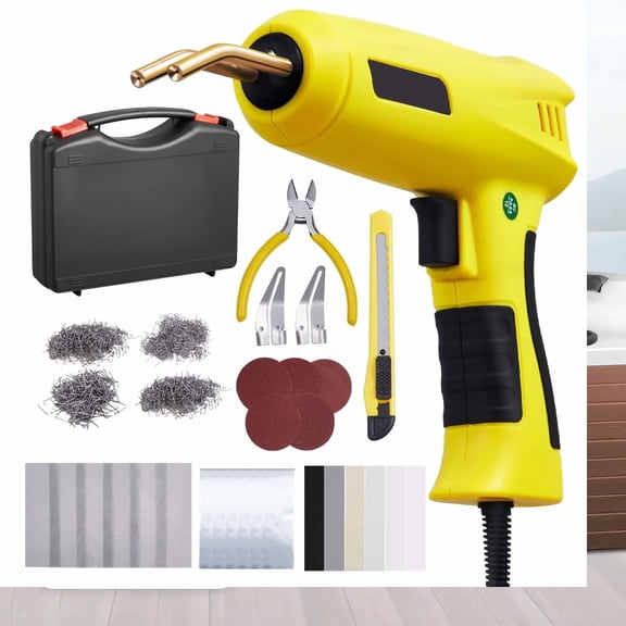 Plastic Welder 220W Kit - 800 Staples & 56 Rods - Auto Repair, Kayak Fix, DIY Projects - Fast Heating & Safe Operation
