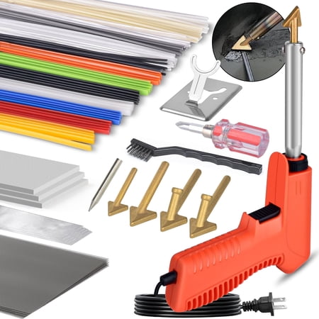 Plastic Welder, 5 Tips 3 in 1 Plastic Welding Kit, Plastic Repair Kit With 106pcs Welding Rods, 2-Speed Portable Gun Style Bumper Repair Kit For Plastic Welding, Car Bumper, Kayak Repair