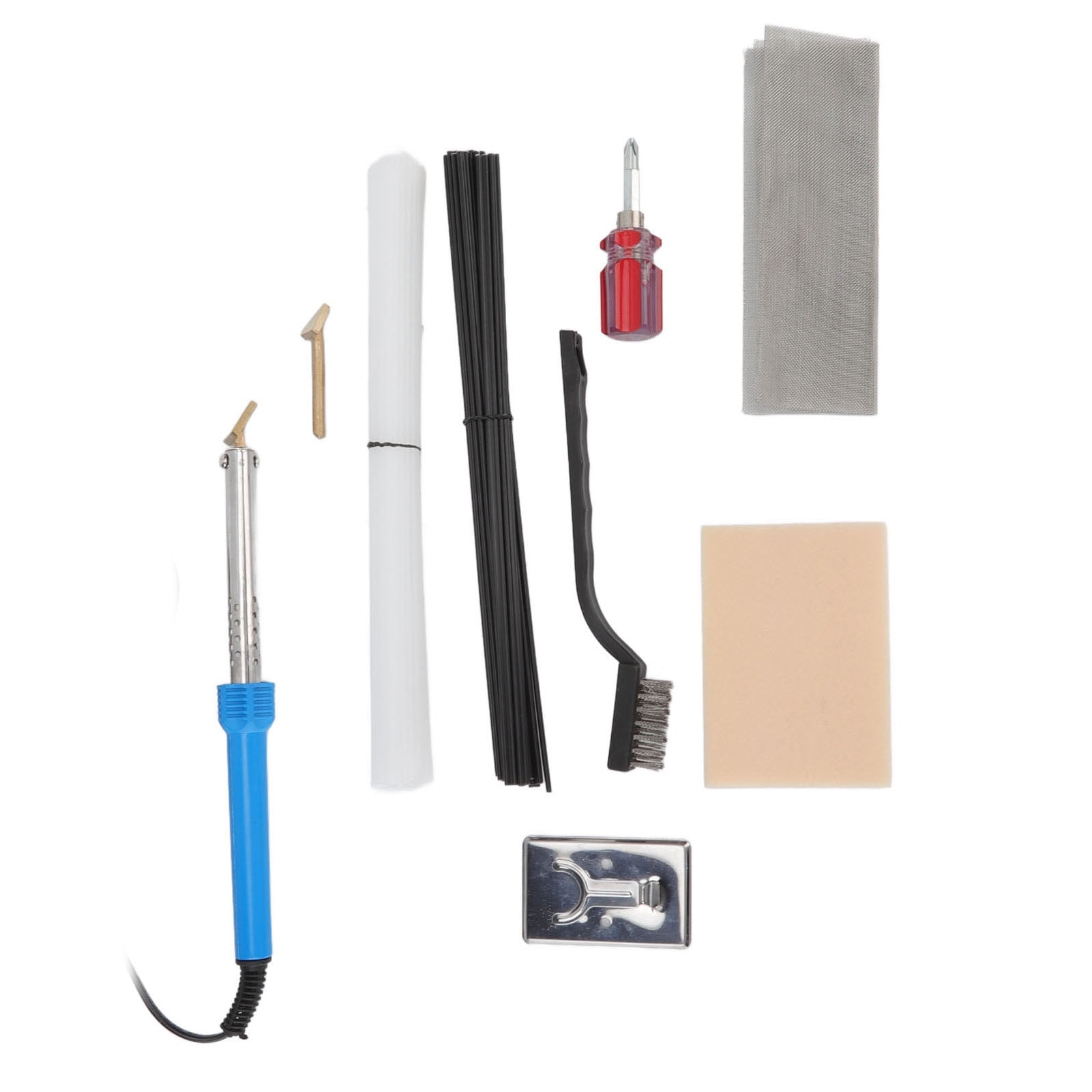 Plastic Welding Repair Kit White Black Plastic Rods Stainless Steel