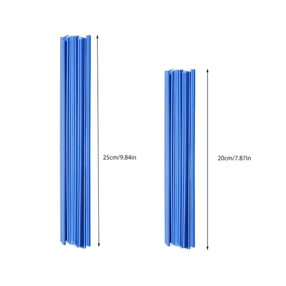 Plastic Welding Rods for Automobile Repair – 10-Pack, 20 cm/25 cm/50 cm Length, PP Material, White Yellow Green Red Blue Colors