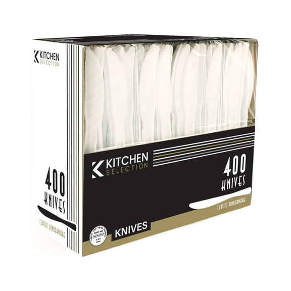 Plastic White Knives, Practical Disposable Cutlery, Great For Home, Office, School, Party, Picnics, Restaurant, Take-out Fast Food, Outdoor Events, Or Every Day Use