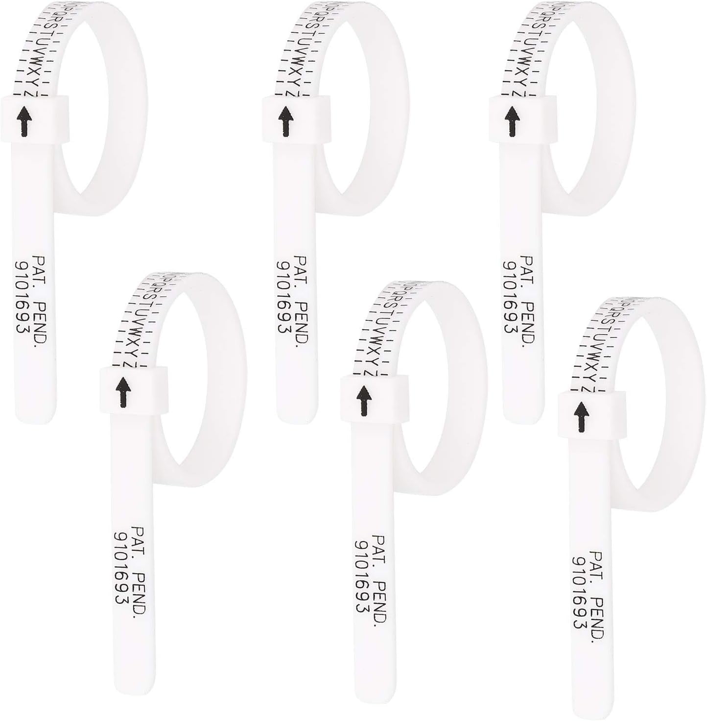 Plastic White Precise Ring Sizer Measuring Set US HK Ring Sizer for