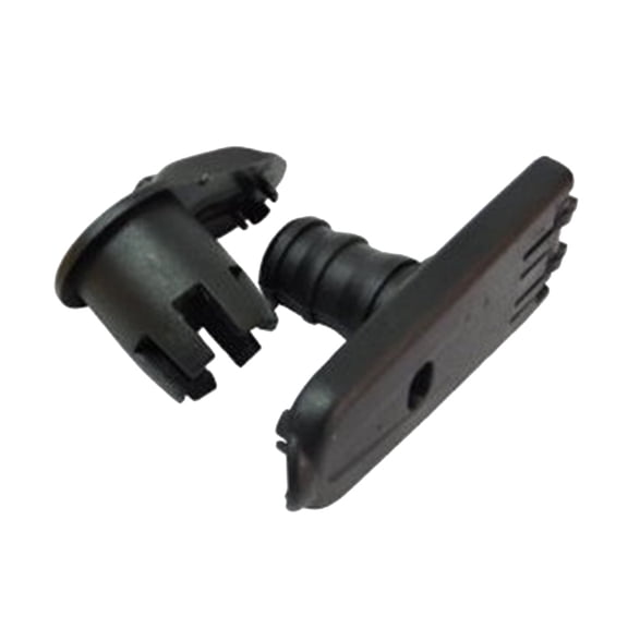 Plastic Winding Handle for Finger Spools, Black, 2pc