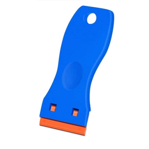 Plastic Window Scraper Tool with 10 Replacement Blades - Car Film Applicator, LCD Screen Cleaner, Scratch-Free Ergonomic Design for Professional & DIY Detailing