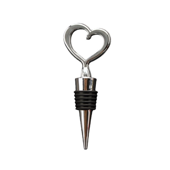 Plastic Wine Bottle Stopper Reusable Air Tight Seal For Champagne And Olive Glass Containers Silver