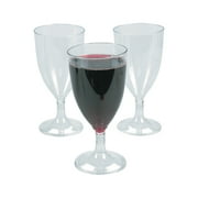 Plastic Wine Glasses (25Pc) - 25 Pieces
