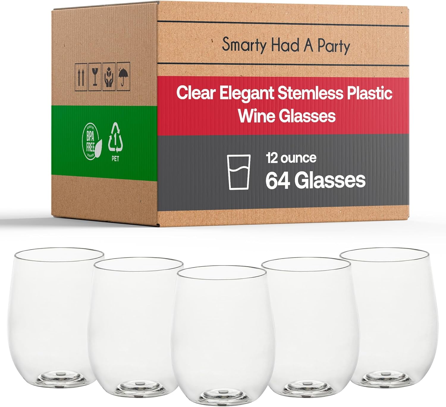 Hard plastic wine glasses bulk discount