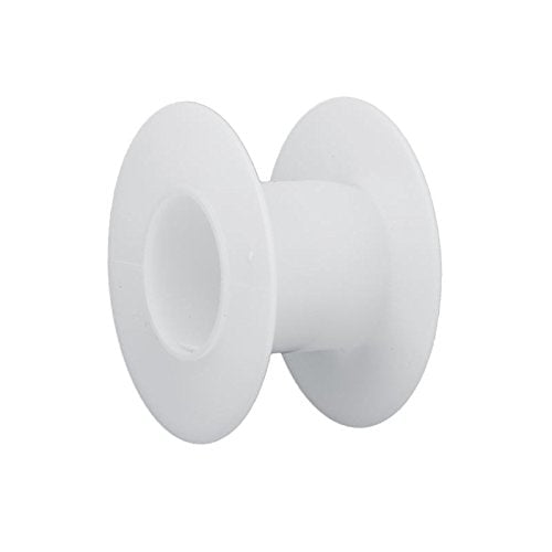 Plastic Wire Spools and Chain Spools, Empty Plastic Wire Spools Bobbins Craft Spools for Embroidery Thread, Yarn, Ribbon, Crafts and Sewing (Pack of 10)