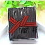 Plastic Wire Twist Ties with Iron Core Bread Candy Bag Ties Black 79x3.8x0.3mm 720pcs/bag