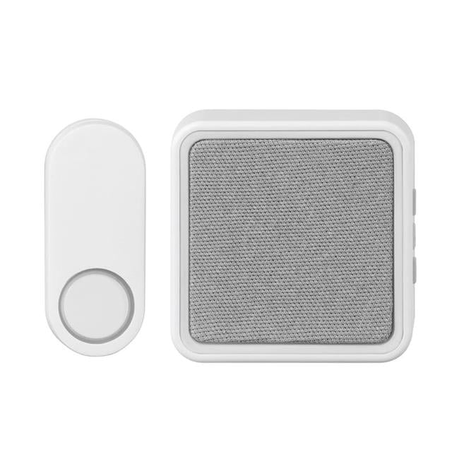 Plastic Wireless Door Bell, Matte White