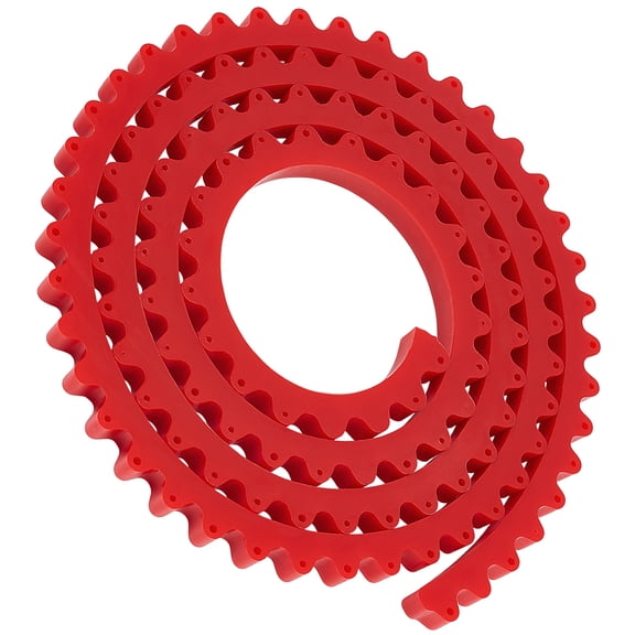 Plastic Woodworking Special Shaped Strips Flexible Curved Template Guide For Wood Board Cutting Fixed Red 2000x16.5x13.5mm Hole: 3.5mm for making